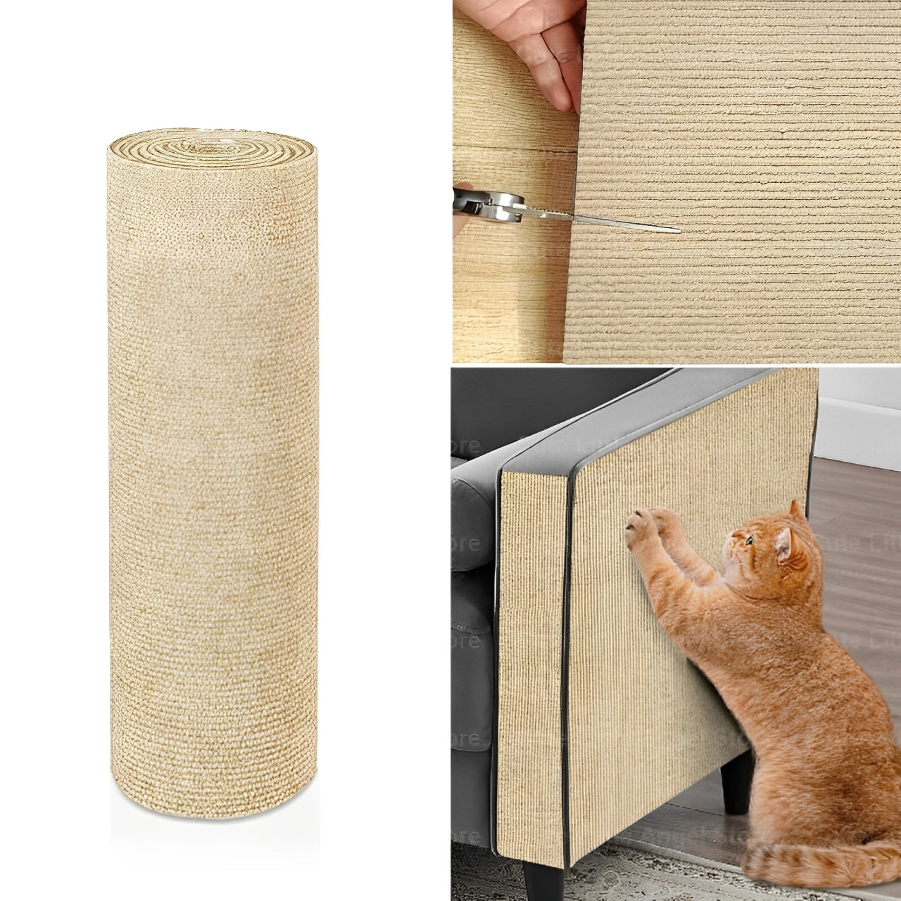 Self-Adhesive Cat Scratch Mat - Furniture Protector