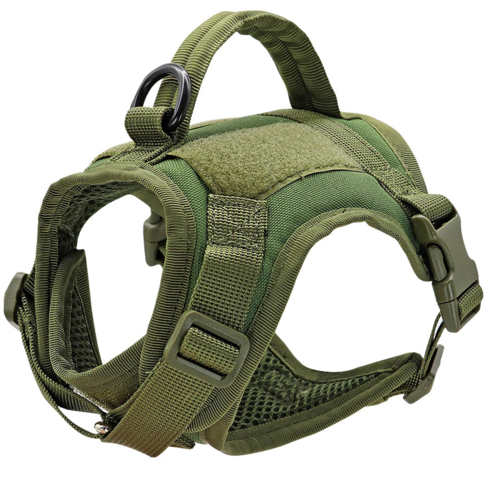 Cat Harness with Handle green