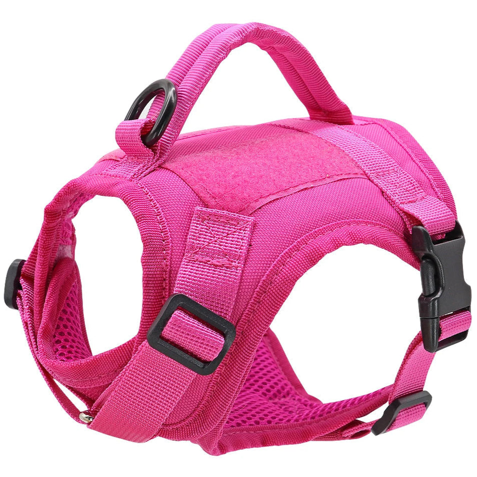 Cat Harness with Handle pink