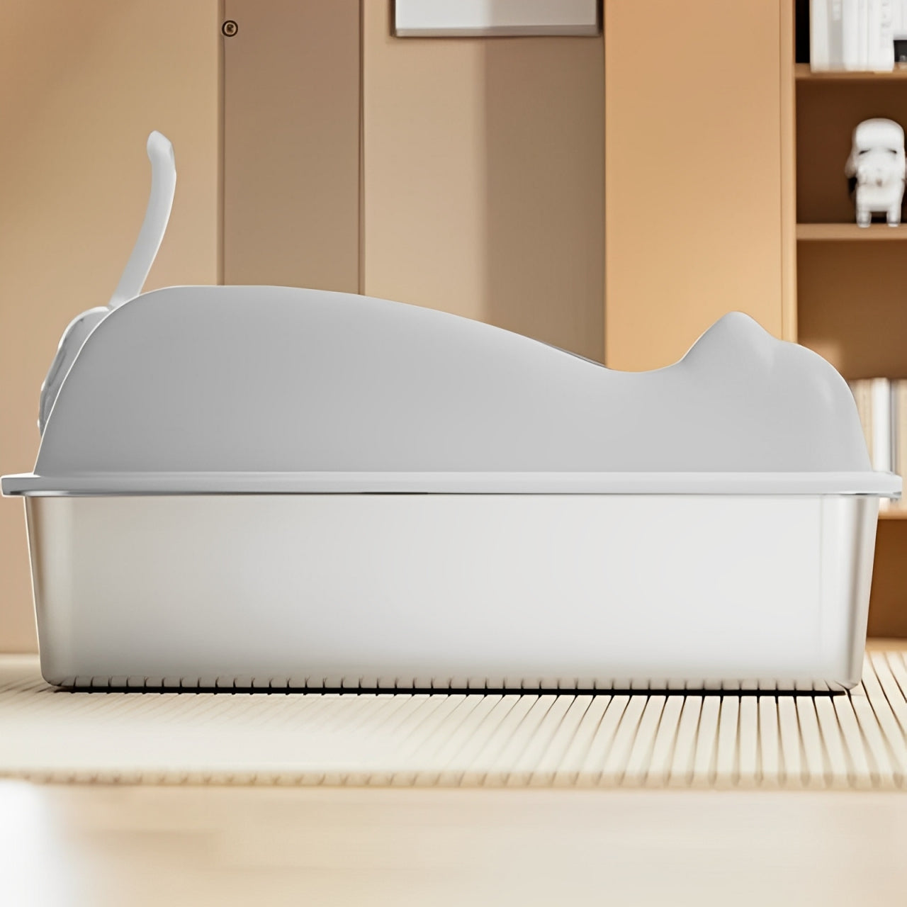 Extra Large Stainless Steel Cat Litter Box