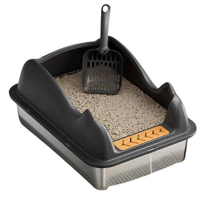 Extra Large Stainless Steel Cat Litter Box