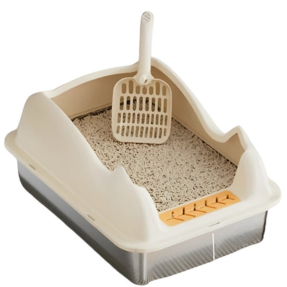 Extra Large Stainless Steel Cat Litter Box