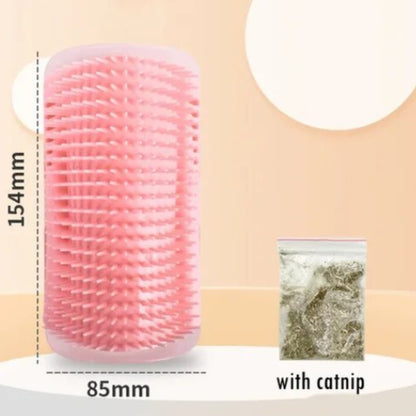 Cat Self Groomer with Catnip - Wall corner
