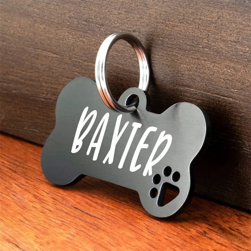Personalized Pet Tag with Custom Engraving for Cat and Dog Names