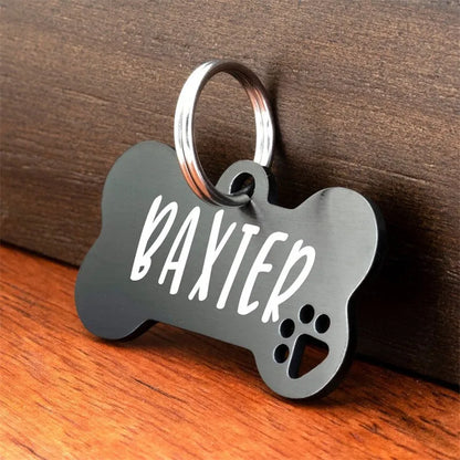 Personalized Pet Tag with Custom Engraving for Cat and Dog Names