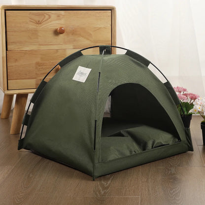 Indoor Camping Foldable Cat Tent Bed