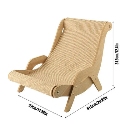 Sisal Cat Scratcher - Lounge Chair Stylish and Durable