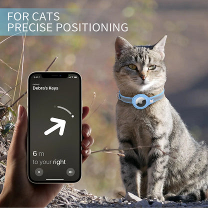 Reflective Cat Collar with Airtag Holder - Anti-Lost Protection